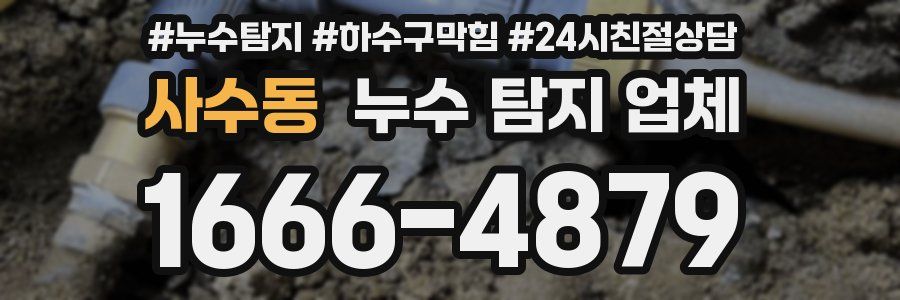 사수동 누수 탐지 업체