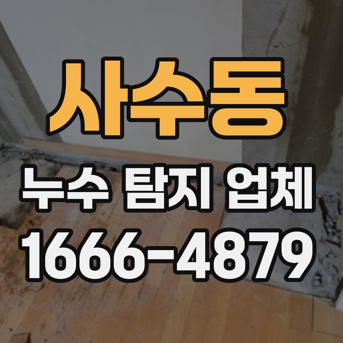 사수동 누수 탐지 업체