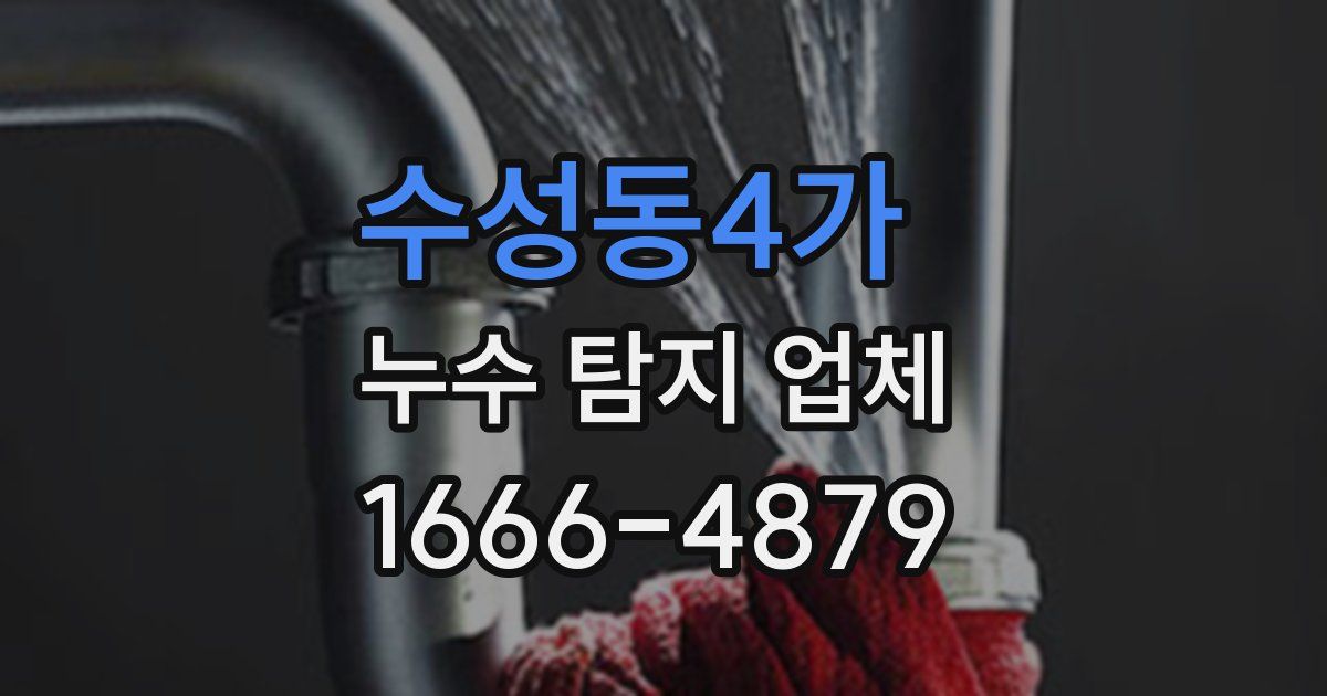 수성동4가 누수 탐지 업체