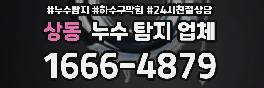 상동 누수 탐지 업체