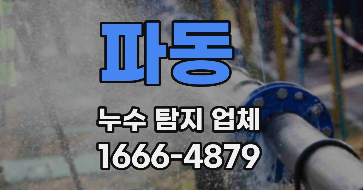 파동 누수 탐지 업체