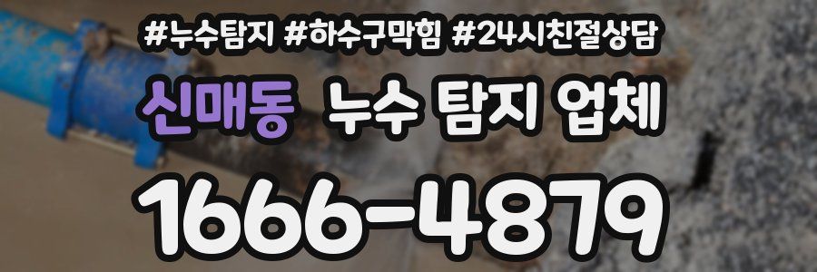 신매동 누수 탐지 업체