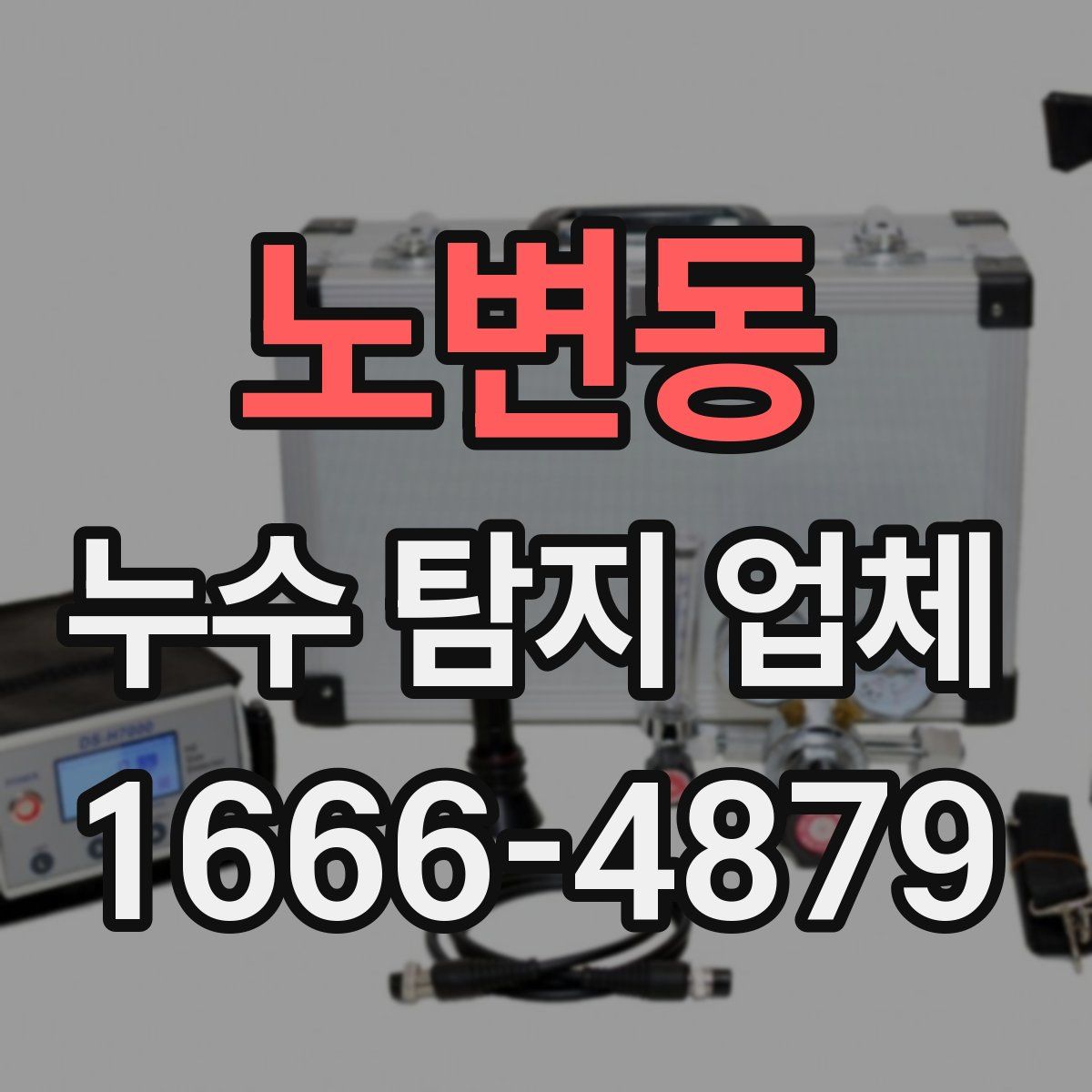 노변동 누수 탐지 업체