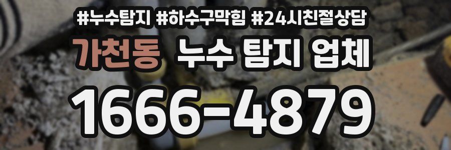 가천동 누수 탐지 업체