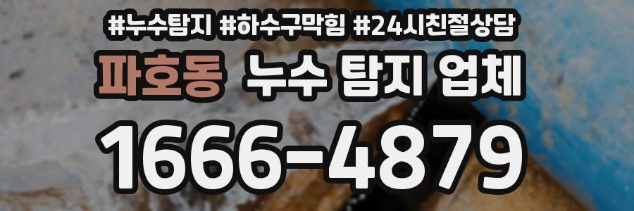 파호동 누수 탐지 업체