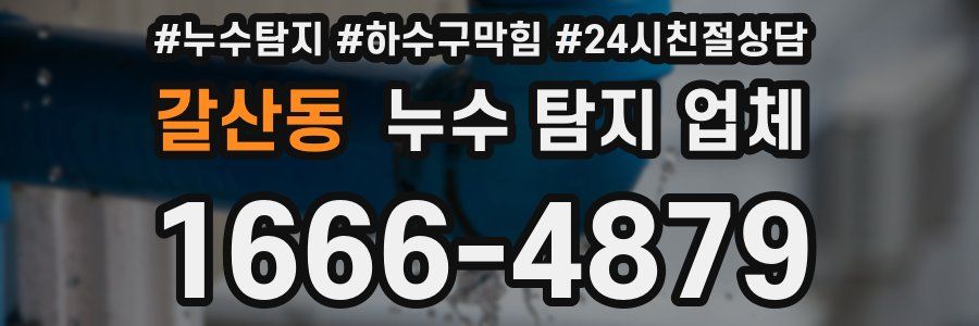 갈산동 누수 탐지 업체