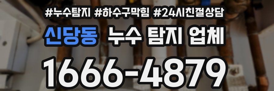 신당동 누수 탐지 업체