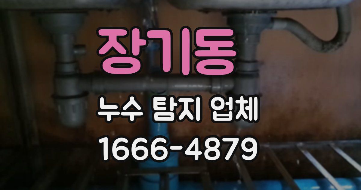 장기동 누수 탐지 업체