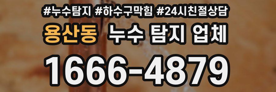용산동 누수 탐지 업체