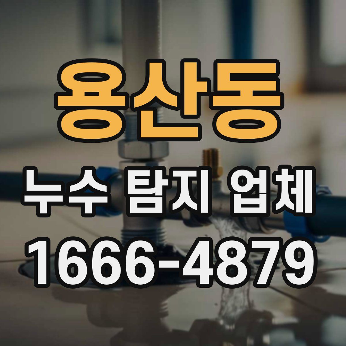 용산동 누수 탐지 업체