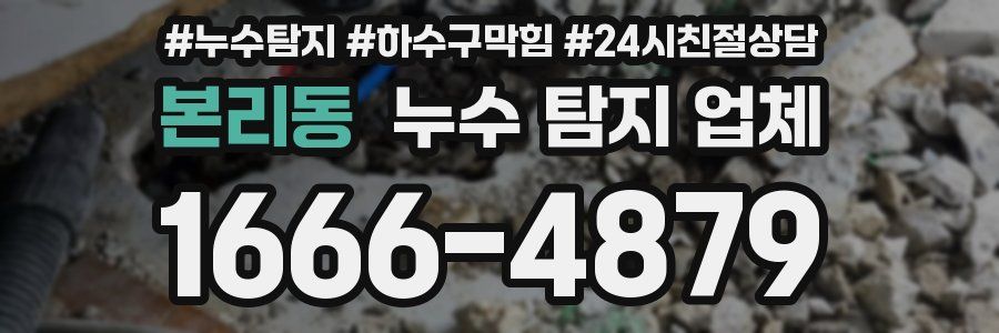 본리동 누수 탐지 업체