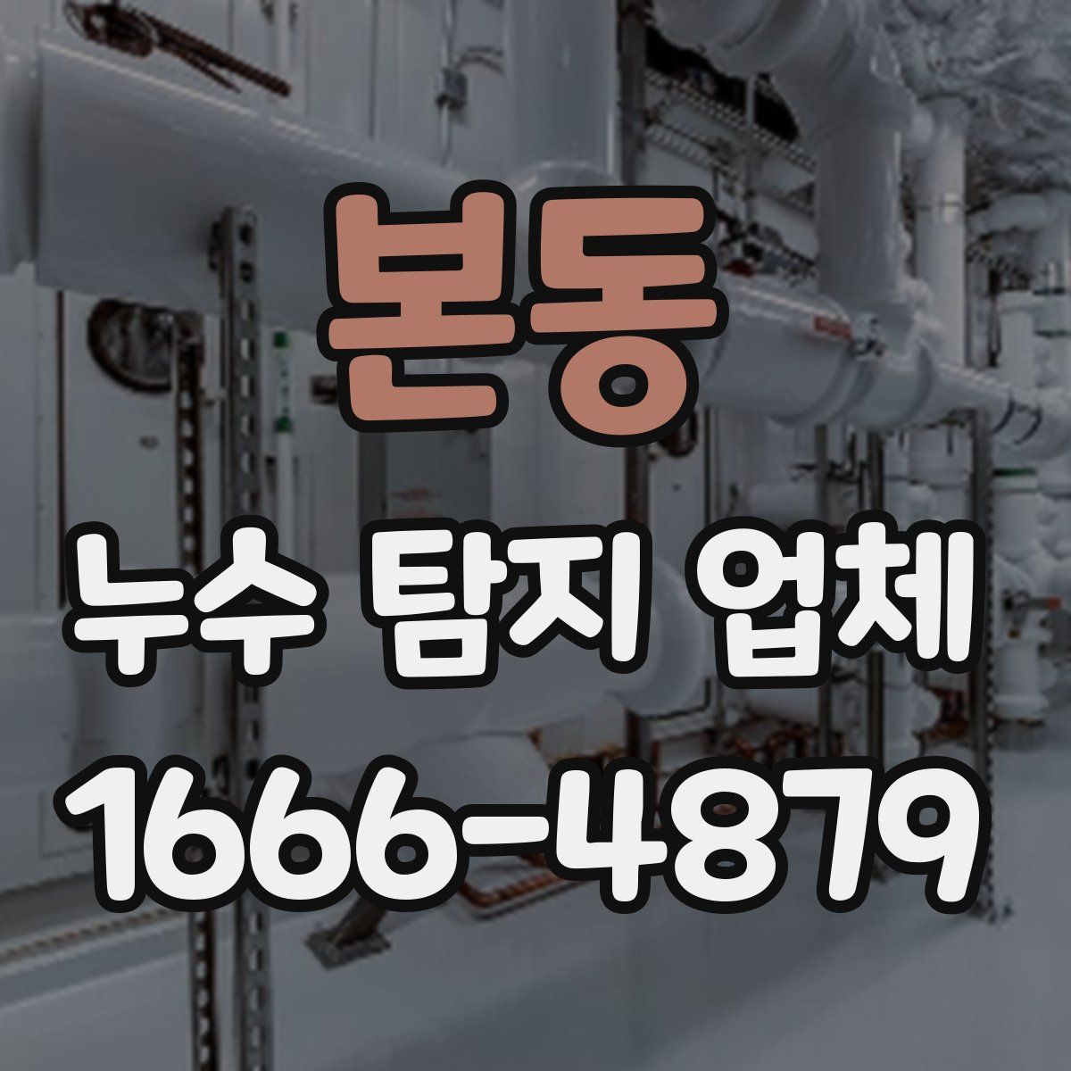 본동 누수 탐지 업체