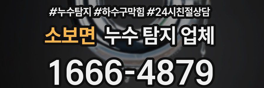 소보면 누수 탐지 업체