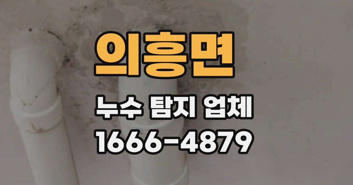 의흥면 누수 탐지 업체
