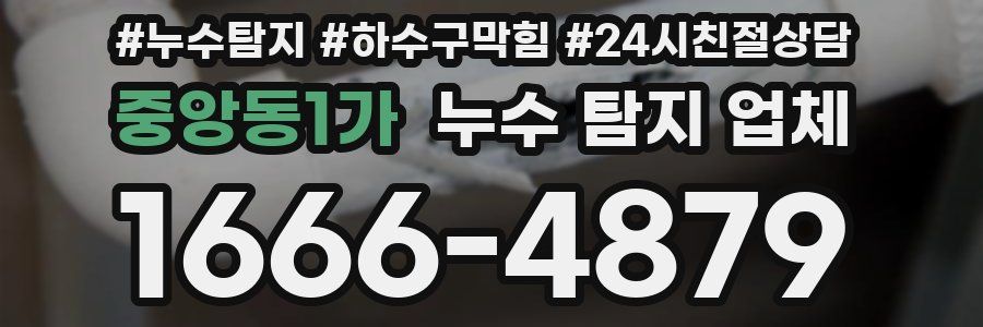 중앙동1가 누수 탐지 업체