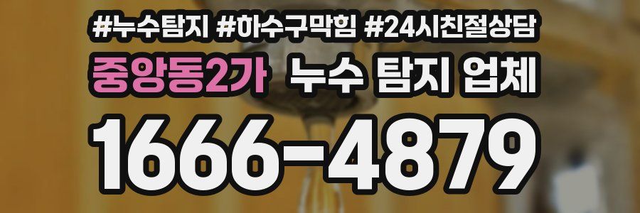 중앙동2가 누수 탐지 업체