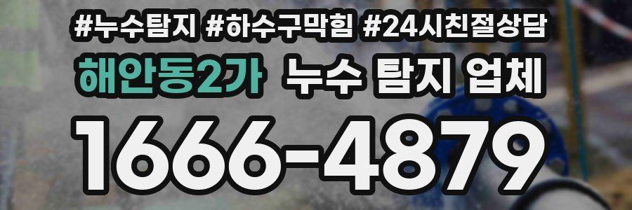 해안동2가 누수 탐지 업체