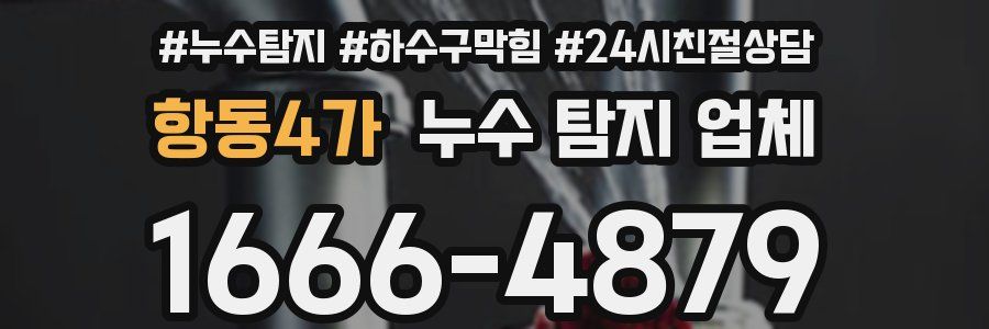 항동4가 누수 탐지 업체