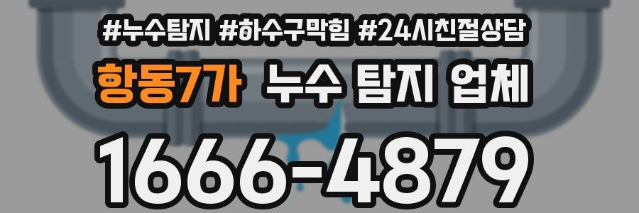항동7가 누수 탐지 업체
