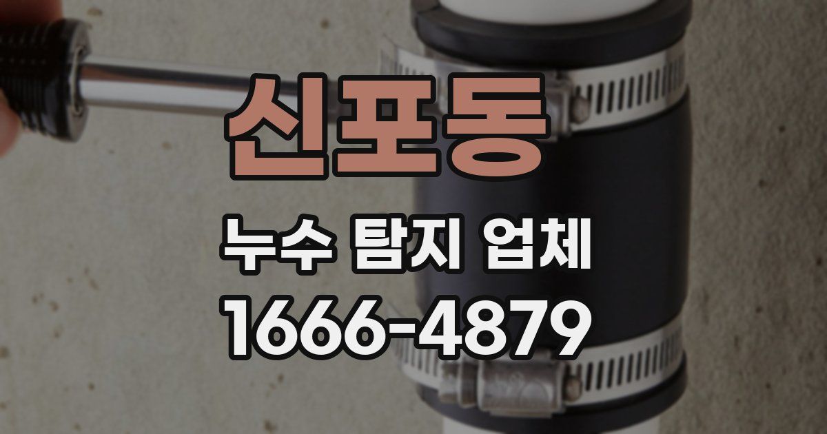 신포동 누수 탐지 업체