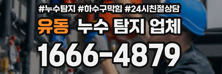 유동 누수 탐지 업체