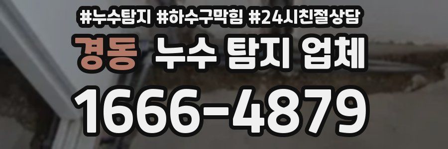 경동 누수 탐지 업체