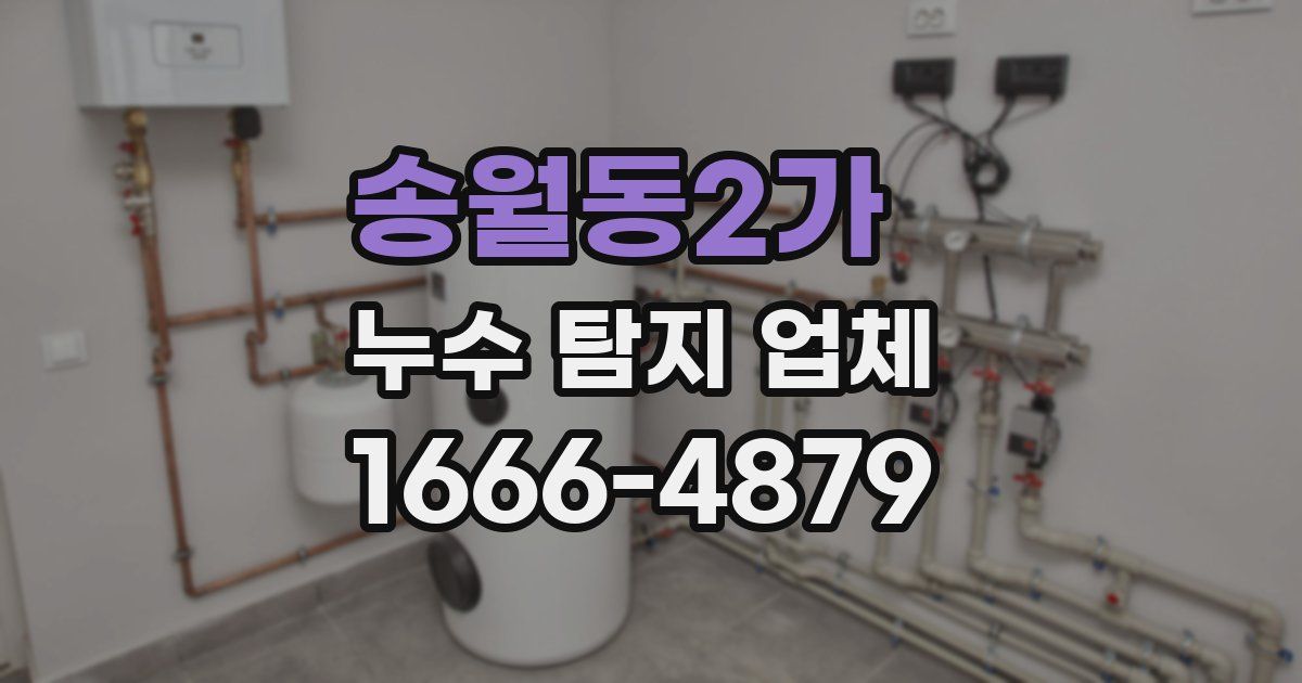 송월동2가 누수 탐지 업체