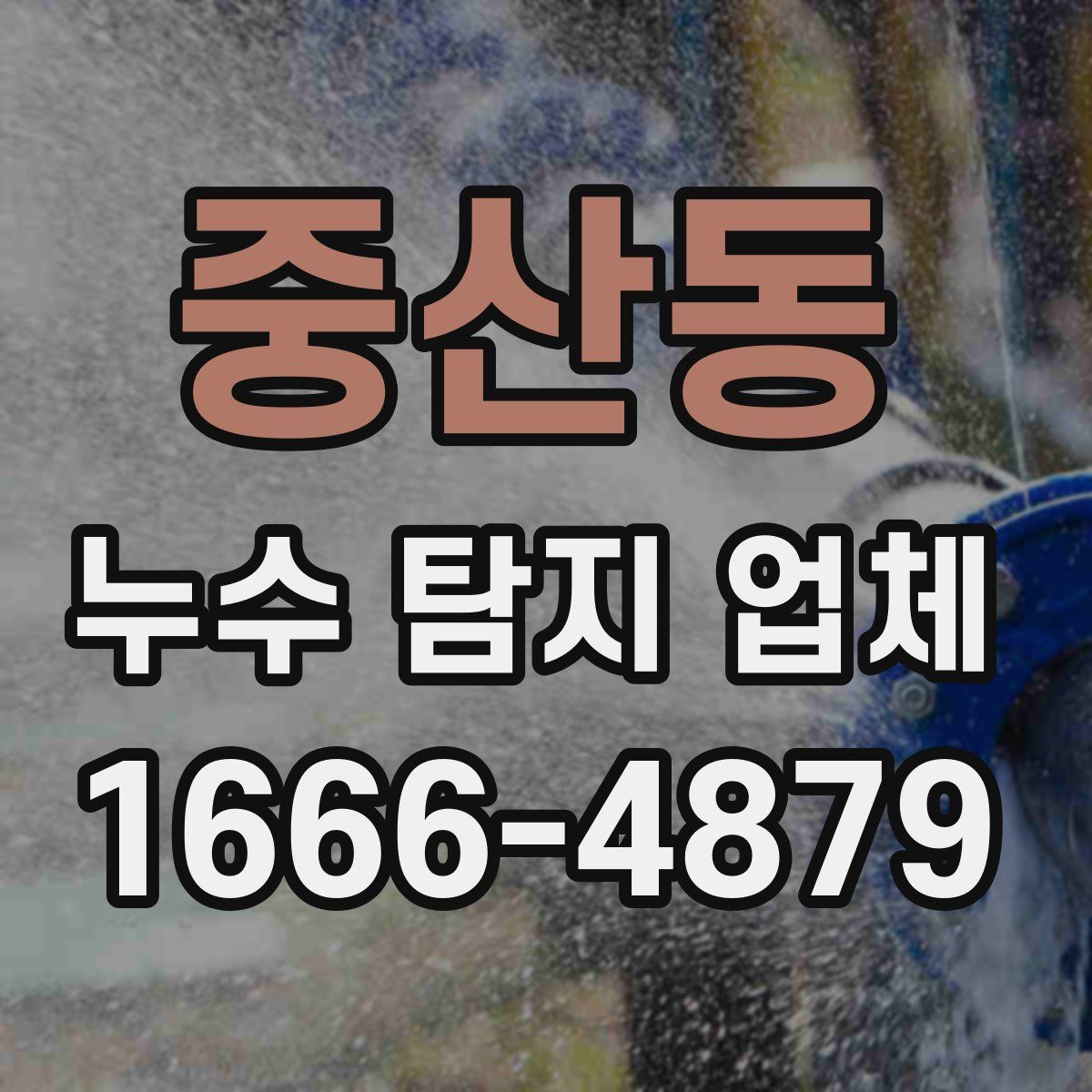 중산동 누수 탐지 업체