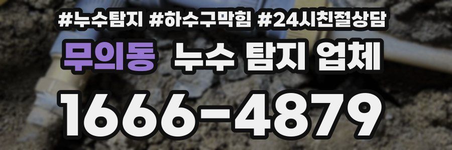무의동 누수 탐지 업체