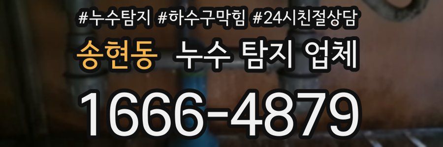 송현동 누수 탐지 업체