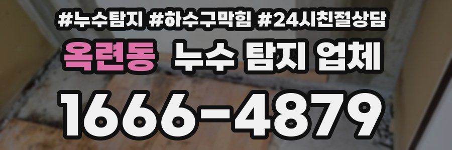 옥련동 누수 탐지 업체