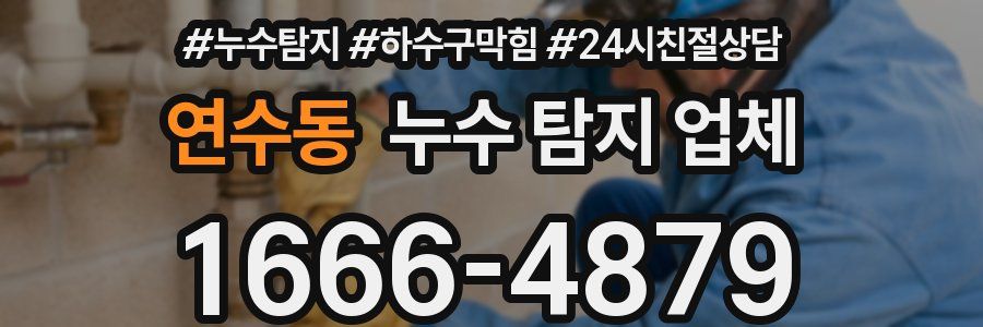 연수동 누수 탐지 업체