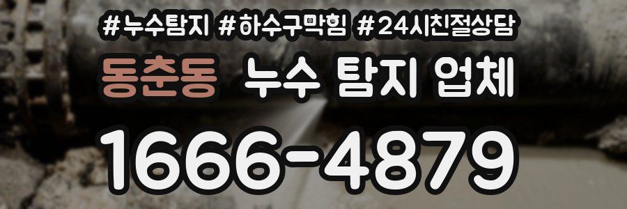 동춘동 누수 탐지 업체