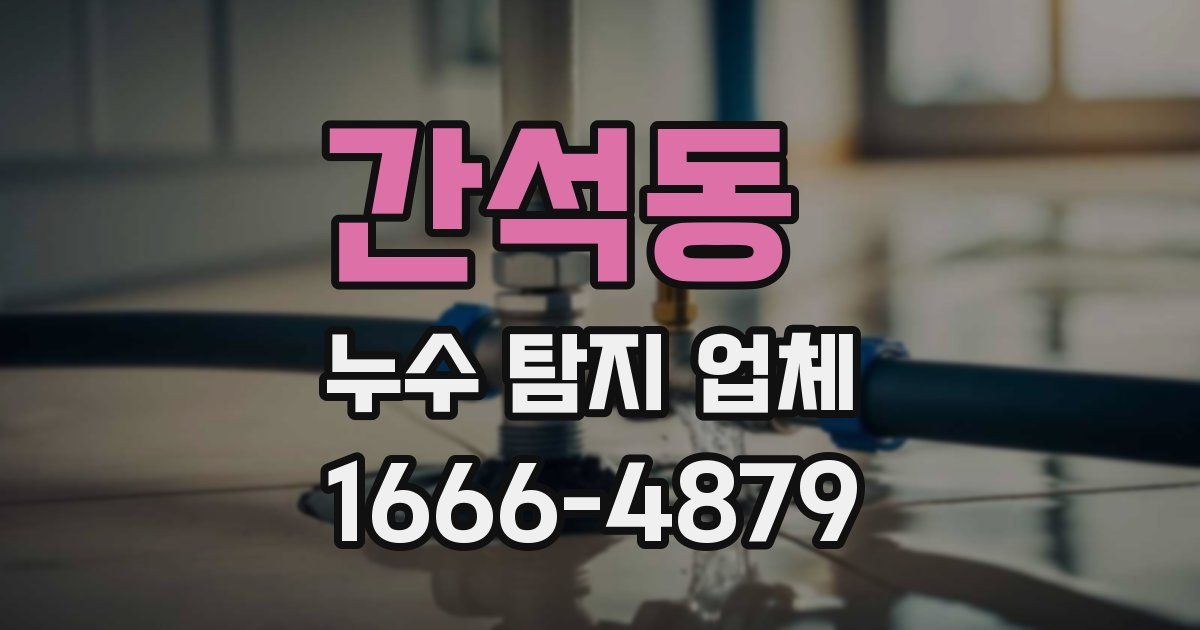 간석동 누수 탐지 업체