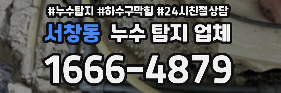 서창동 누수 탐지 업체