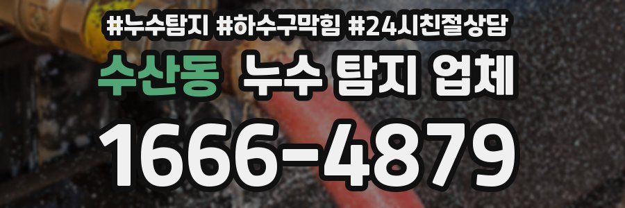 수산동 누수 탐지 업체