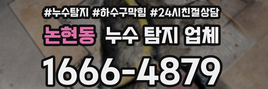논현동 누수 탐지 업체