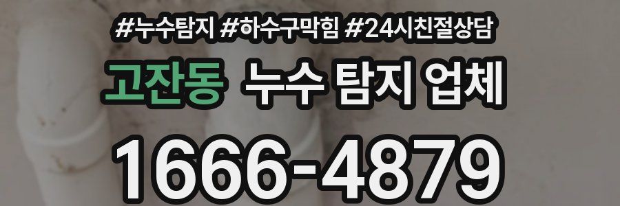 고잔동 누수 탐지 업체