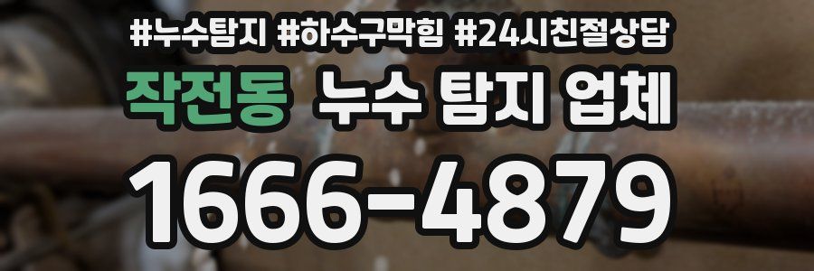 작전동 누수 탐지 업체