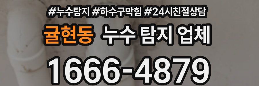 귤현동 누수 탐지 업체