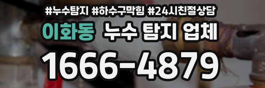 이화동 누수 탐지 업체