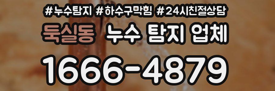 둑실동 누수 탐지 업체