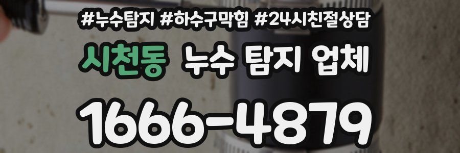 시천동 누수 탐지 업체