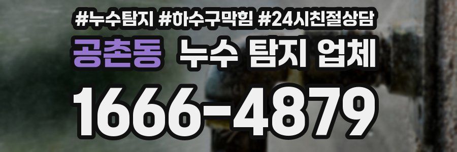 공촌동 누수 탐지 업체