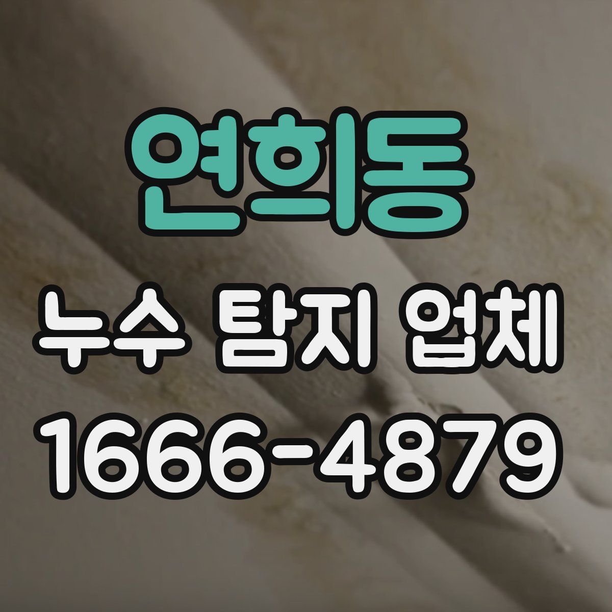 연희동 누수 탐지 업체