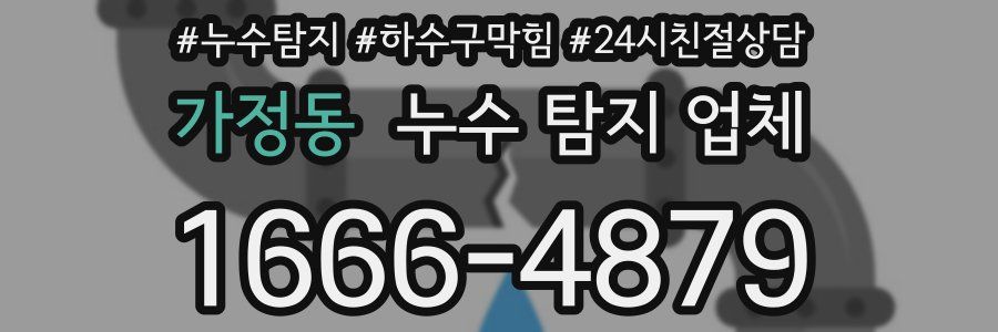 가정동 누수 탐지 업체