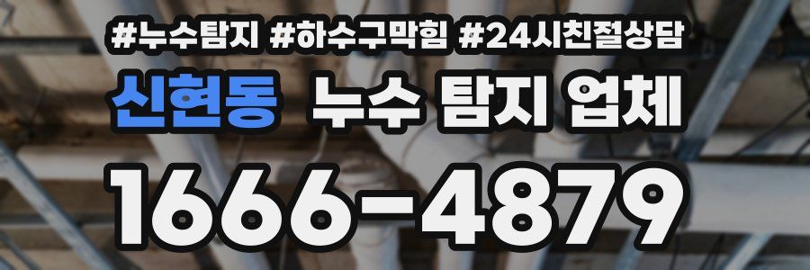 신현동 누수 탐지 업체