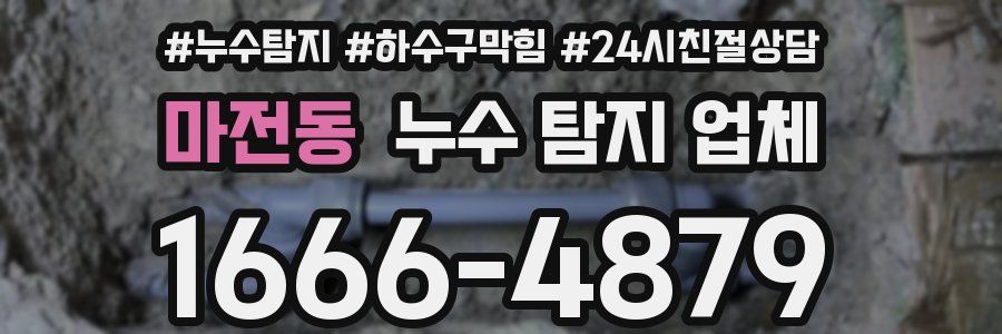 마전동 누수 탐지 업체