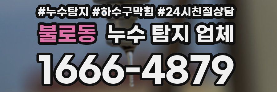 불로동 누수 탐지 업체