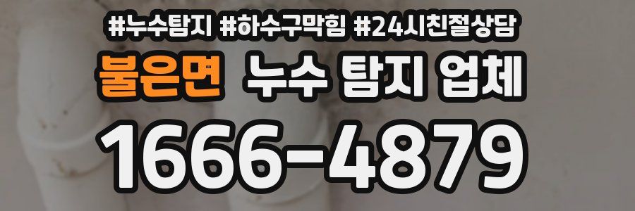 불은면 누수 탐지 업체